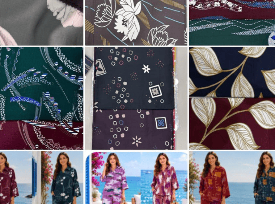 Digital print viscose fabric